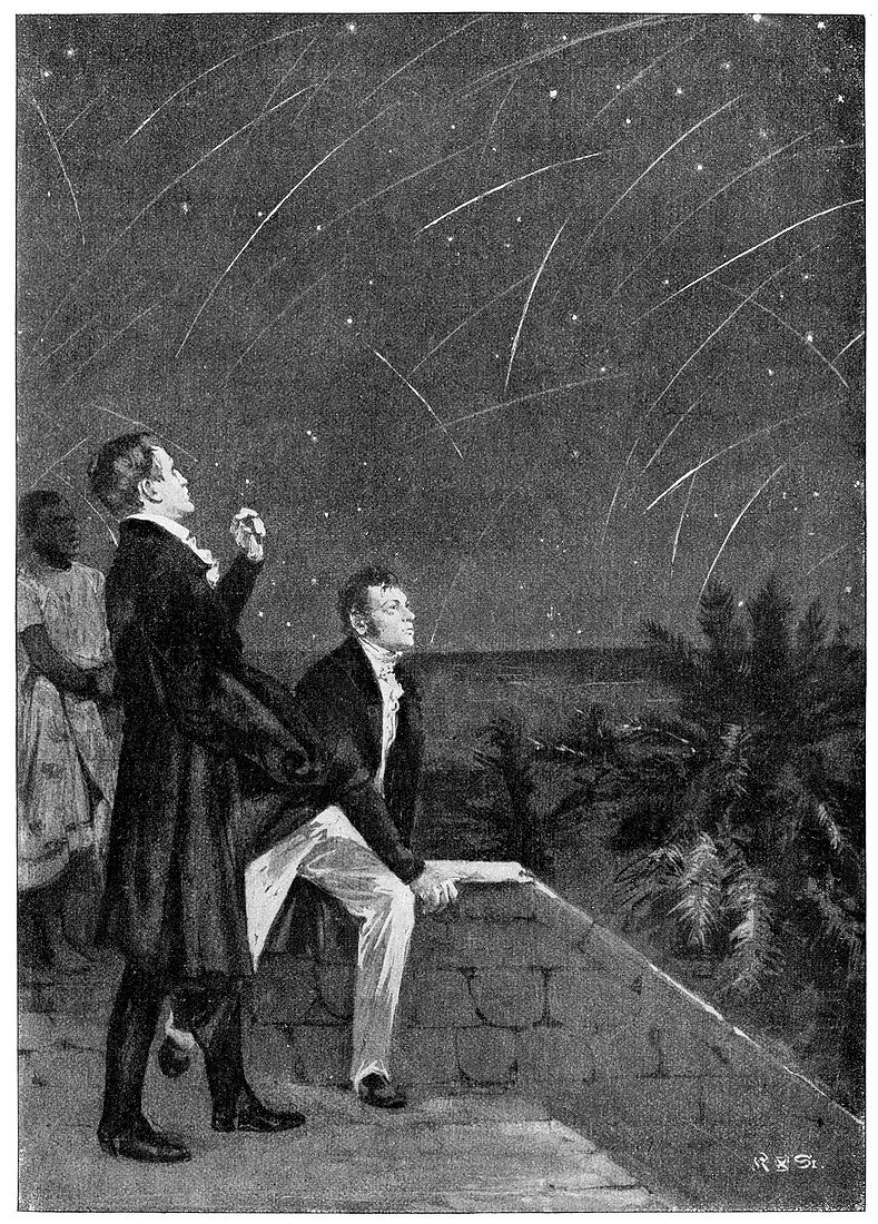 Bonpland and Humboldt observing the stars