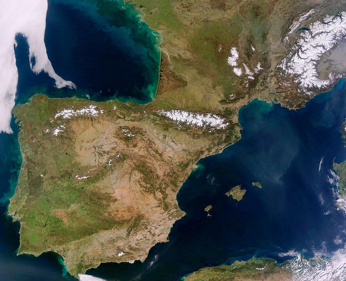 Iberian Peninsula,MODIS image