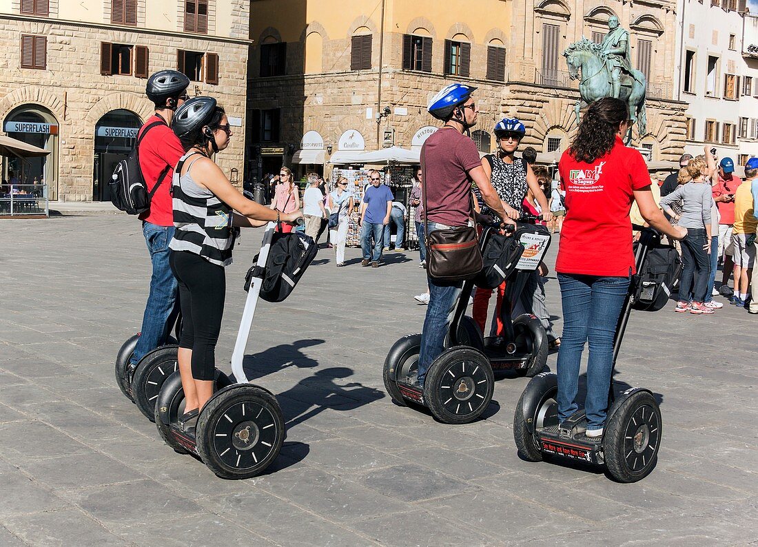 Tourists on Segways,Florence,Italy