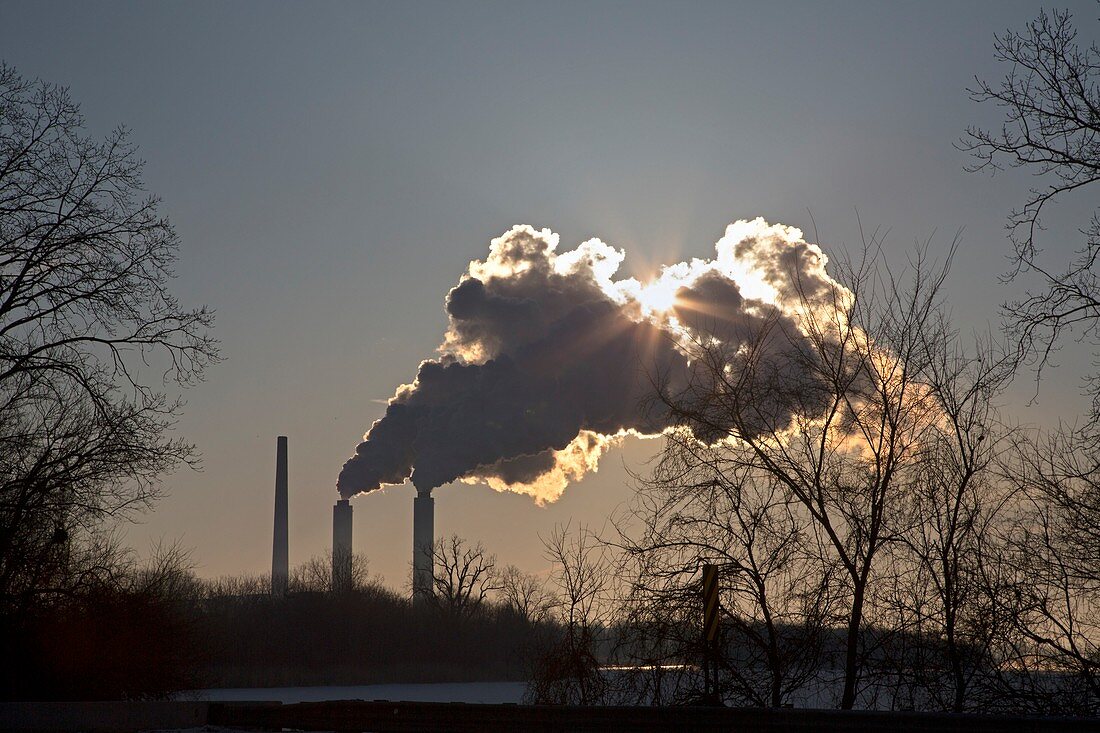 Coal-fired power station,Michigan,USA