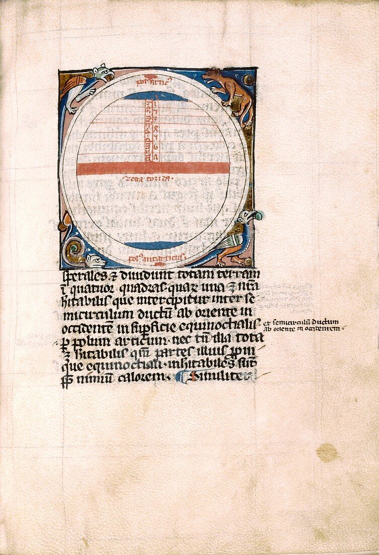 Medieval meteorological manuscript
