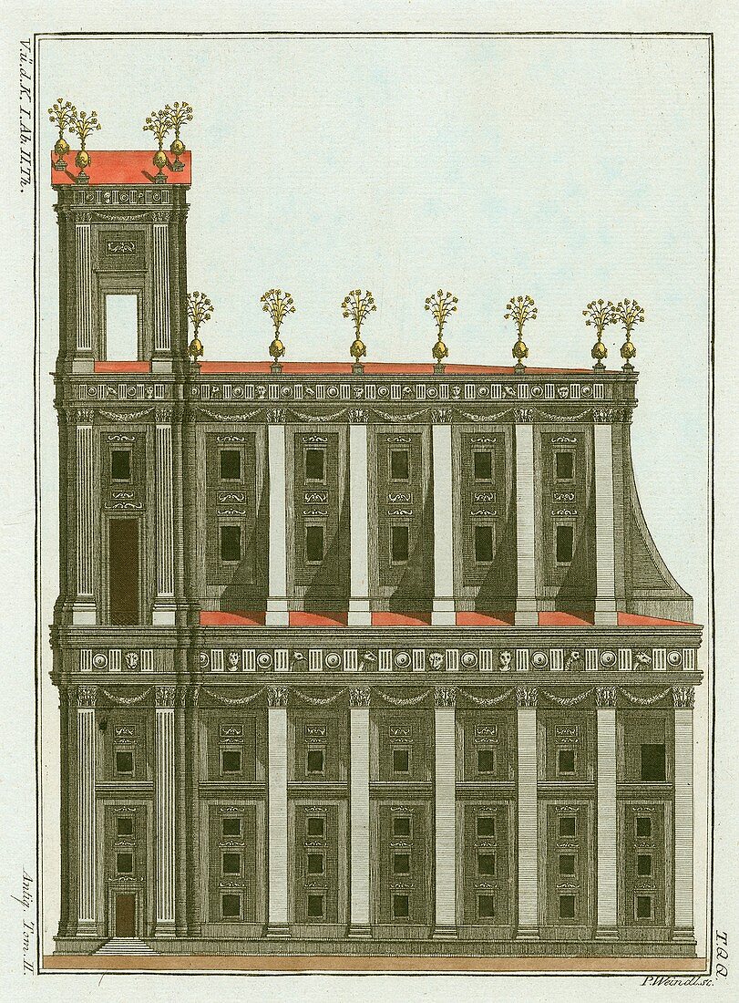 Solomon's temple,19th Century artwork