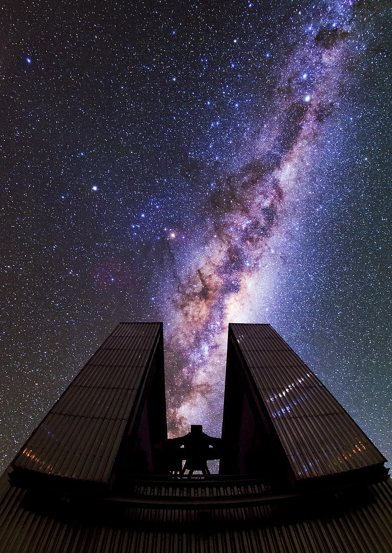 Milky Way above the NTT telescope