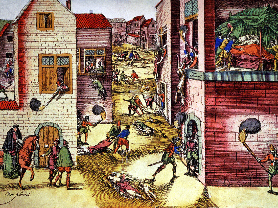 St Bartholomew's Day massacre,1572