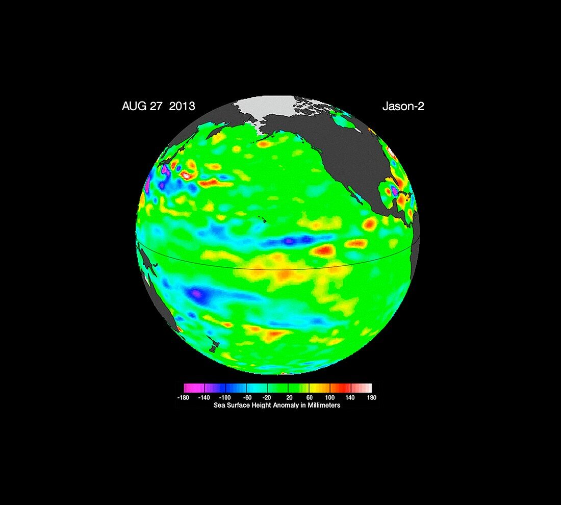 La Nada climate pattern,satellite image