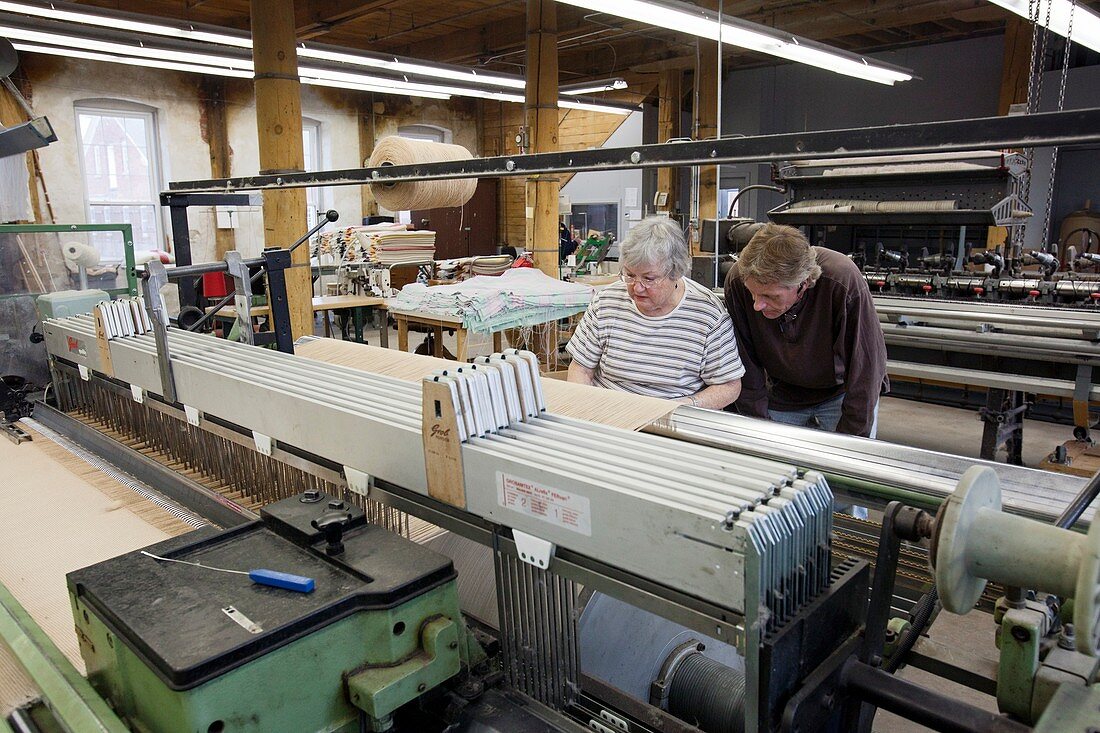 Textile mill loom operator training