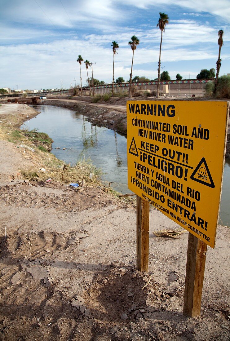 Polluted river,California,USA
