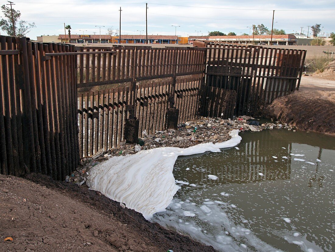 Polluted river,California,USA