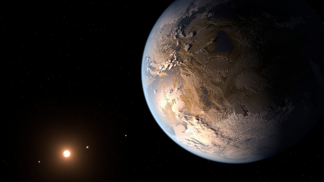 Kepler-186f exoplanet,illustration