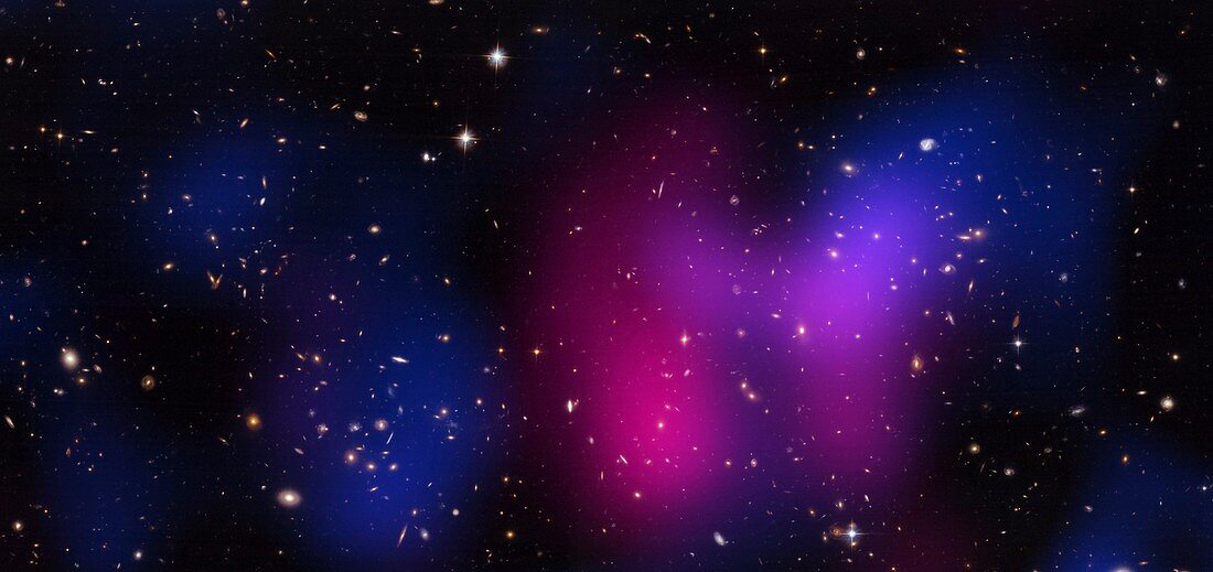 Musketball galaxy cluster,composite