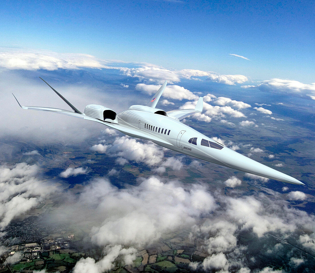 Supersonic plane concept testing