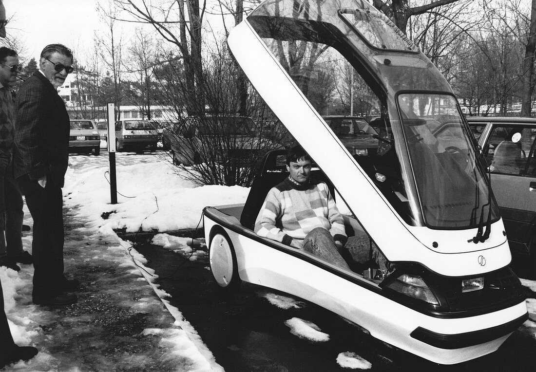 Ellert electric car at IBM,1991