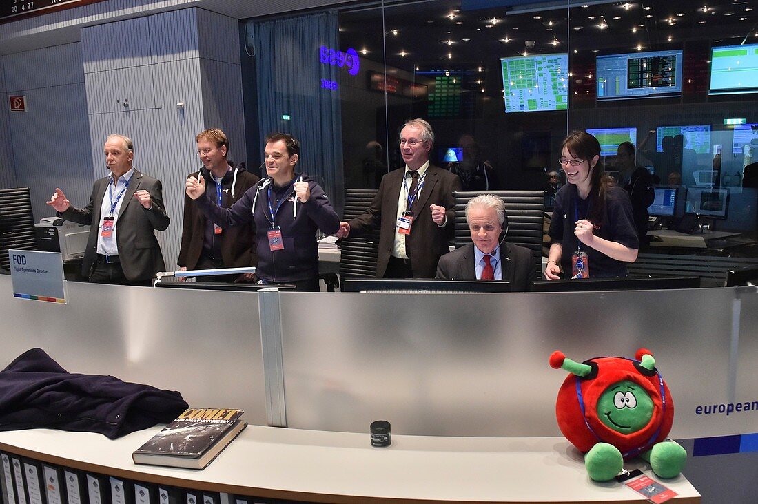 Rosetta mission control team