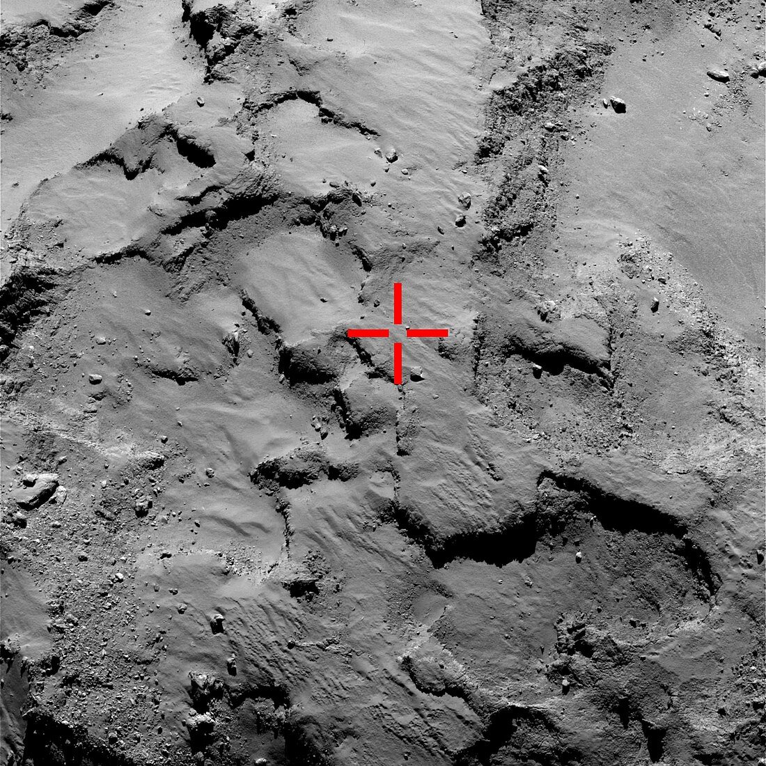Philae probe landing site