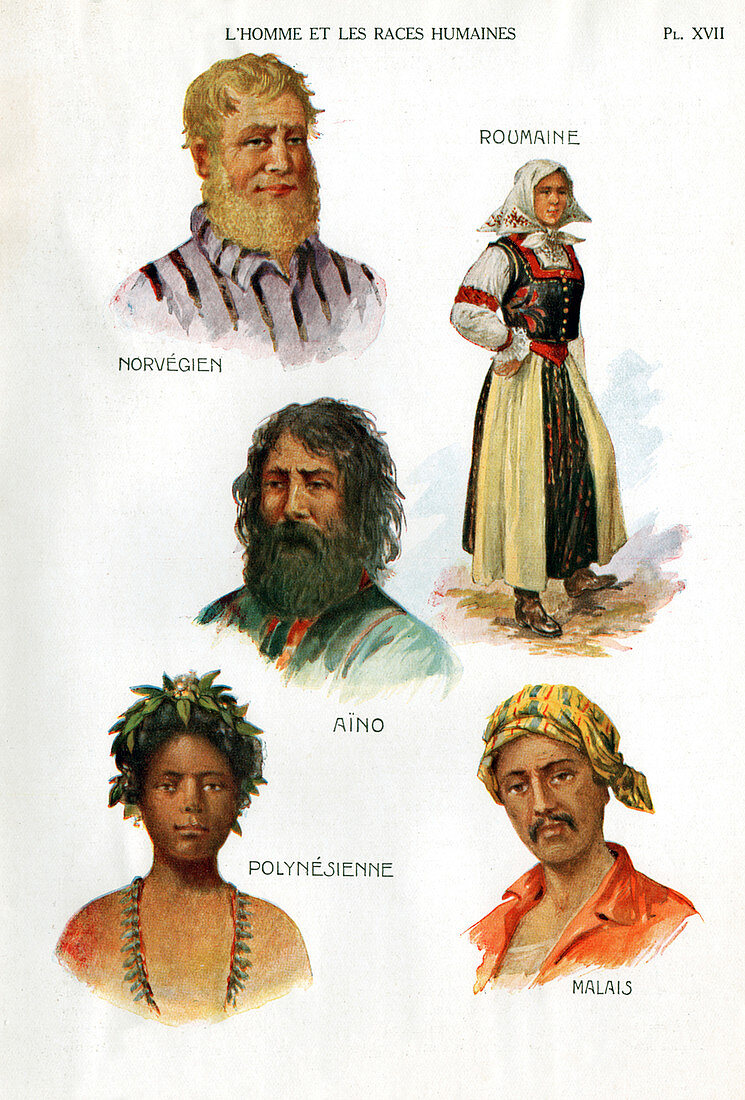 Ethnic groups,historical illustration