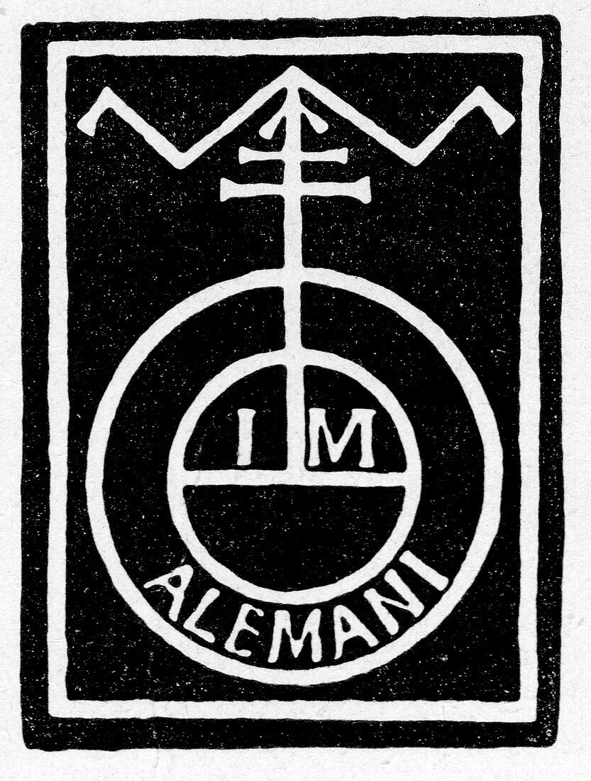 German printer's mark,illustration
