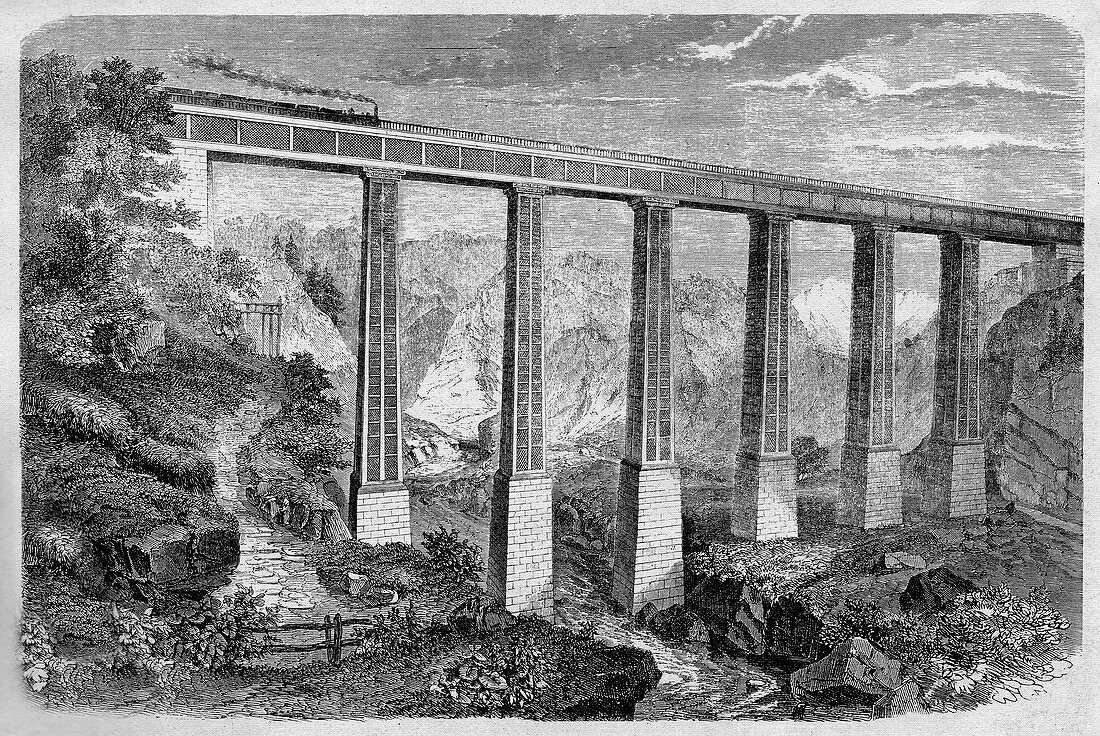 19th Century Swiss rail bridge