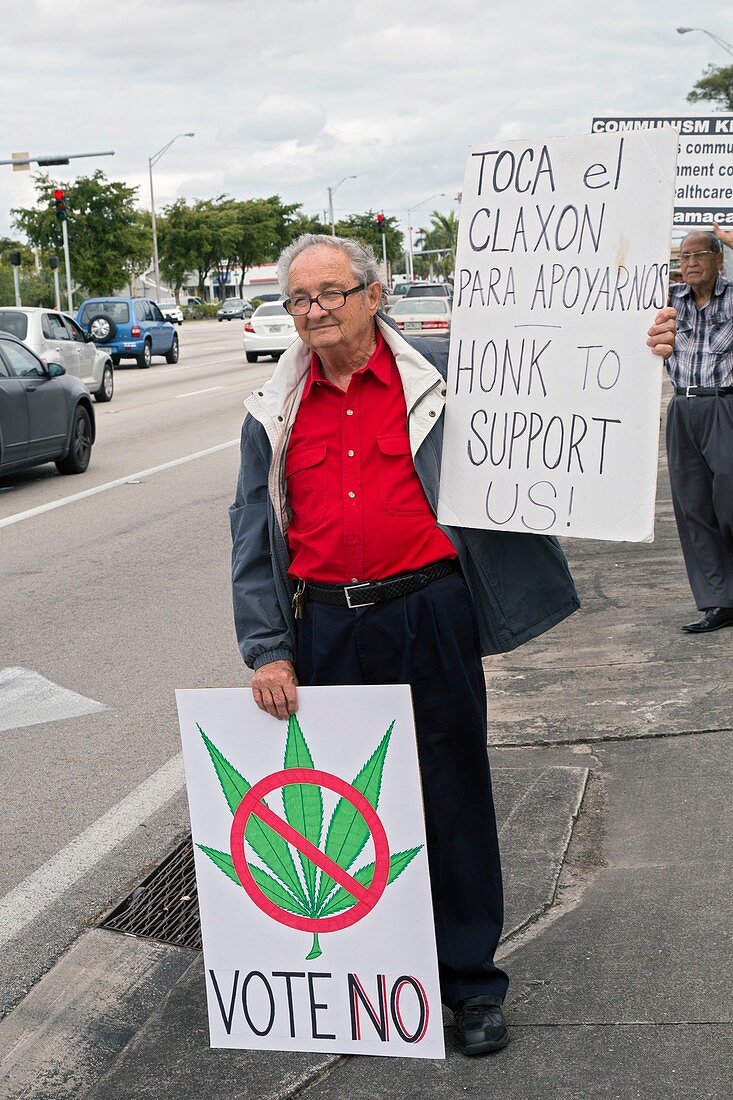 Protest against legalising cannabis,USA