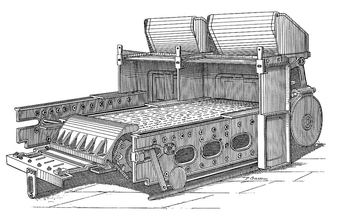 Babcock and Wilcox boiler,19th century