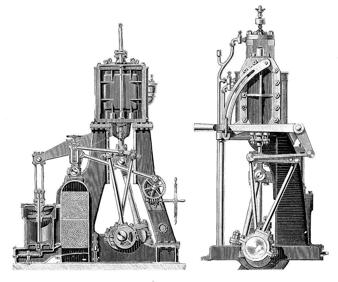 Marine steam engines,19th century