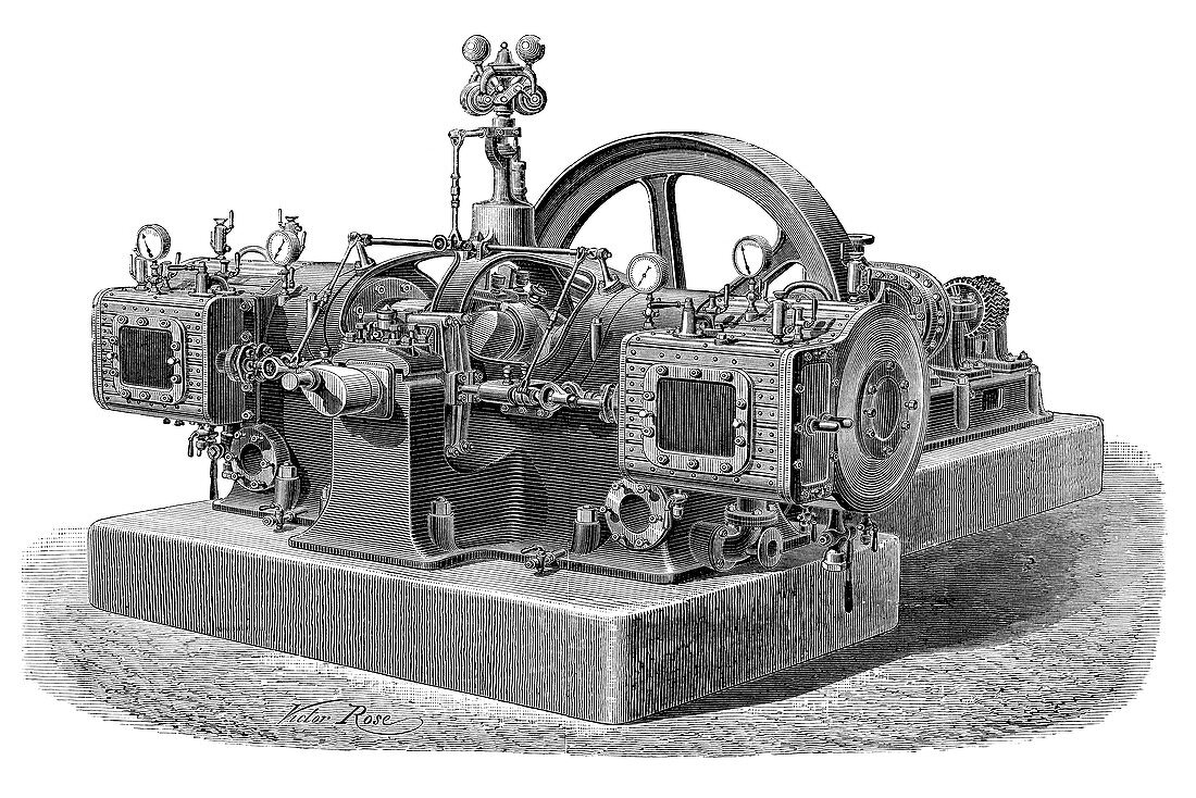 Locoge-Rochar engine,19th century