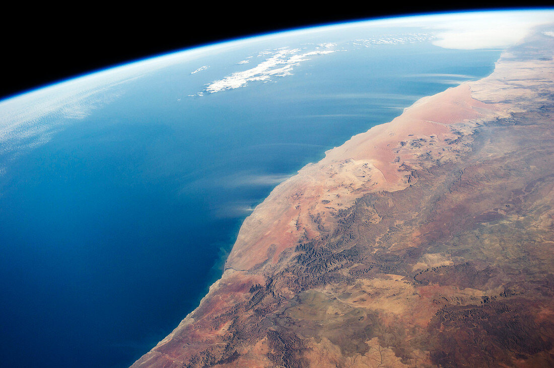 Namib desert,ISS image