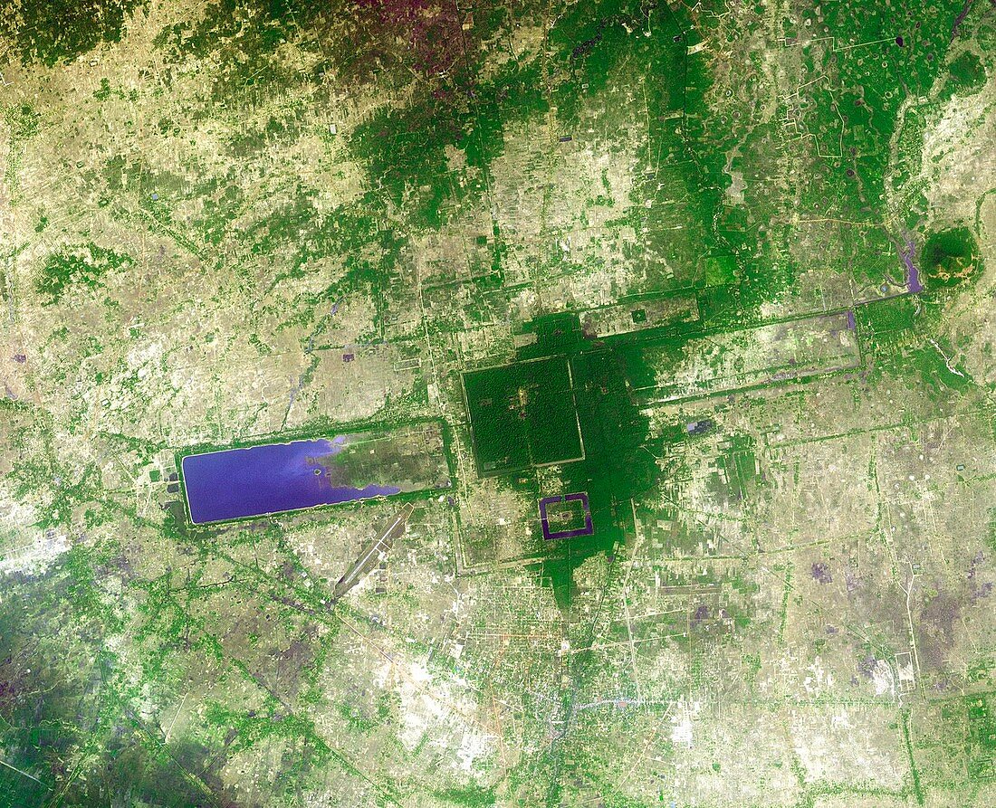 Angkor,Cambodia,satellite image