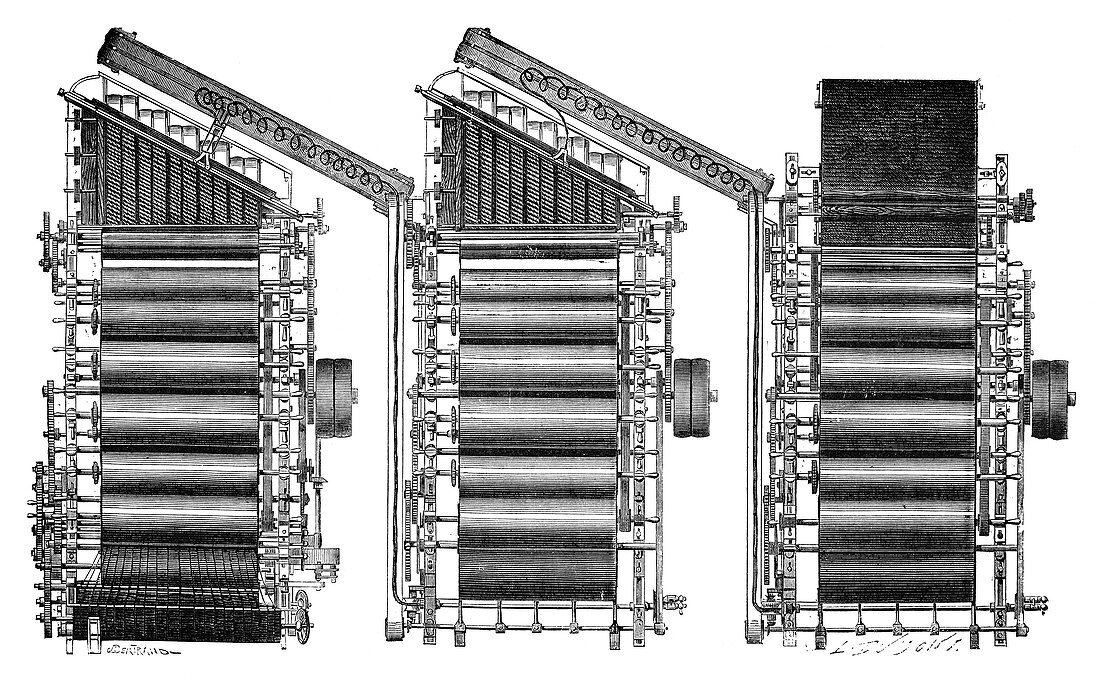 Mechanical loom,19th century