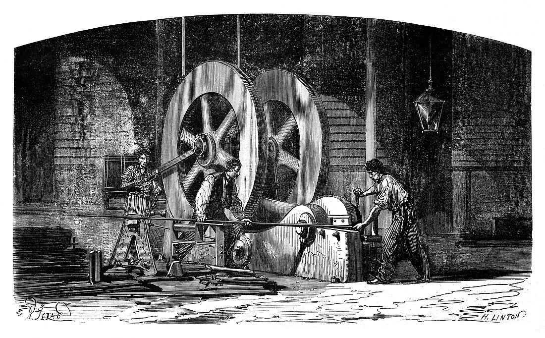 Iron-working machinery,19th century