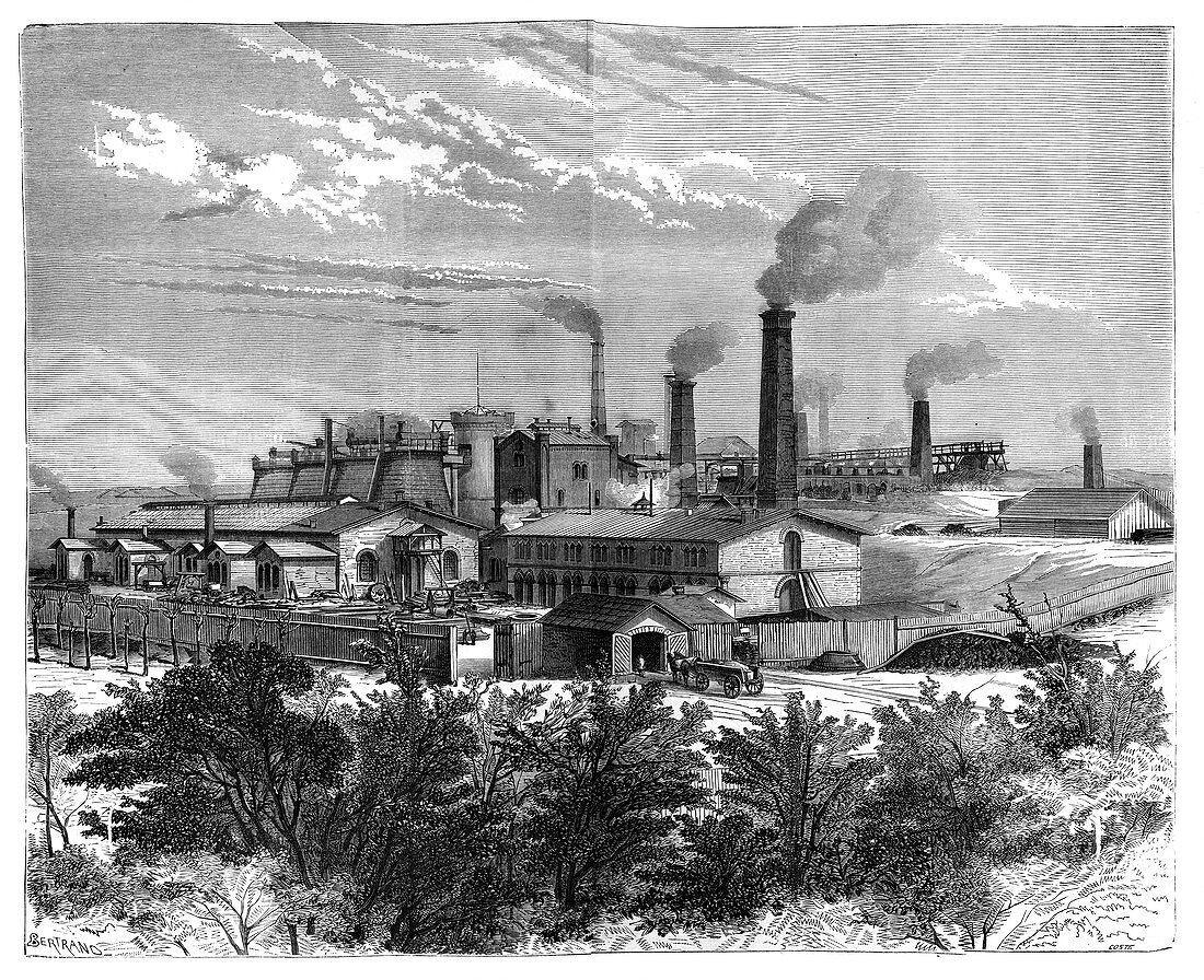 Silesian mines and industry,19th century