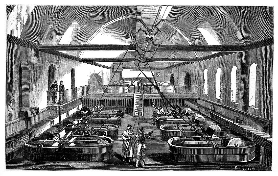 Paper mill,19th century