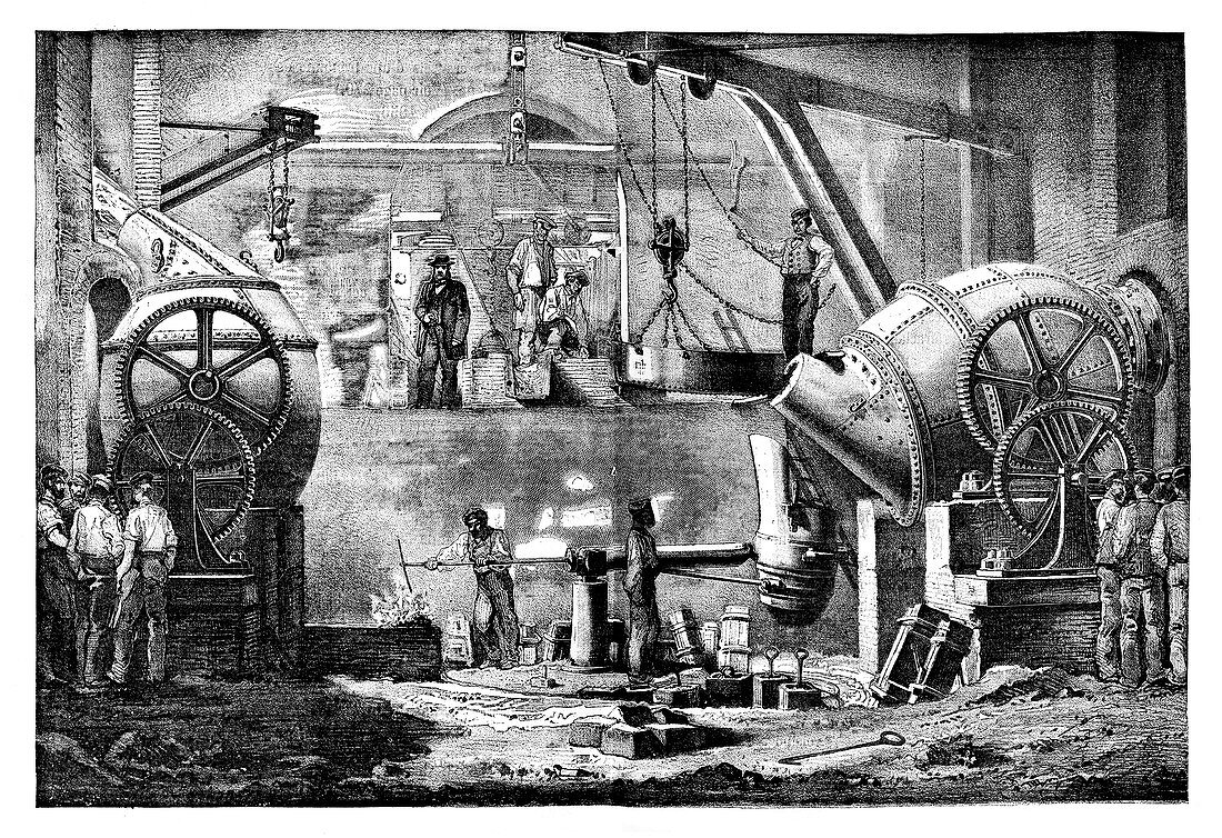 Steelworks,19th century