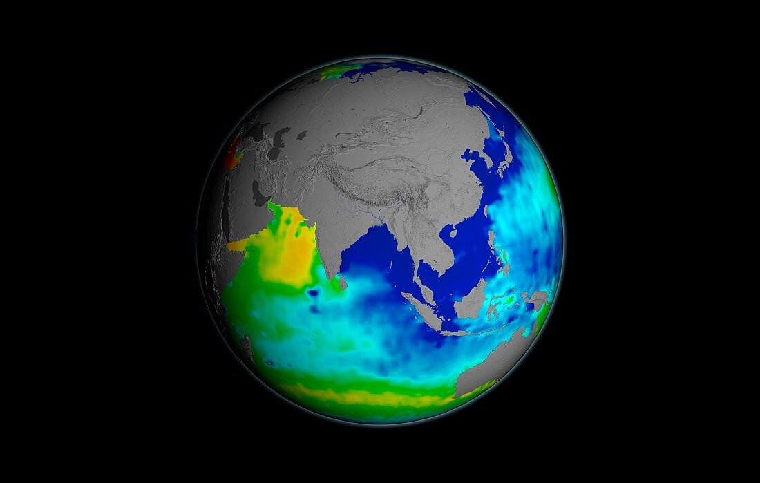 Sea surface salinity,Aquarius image