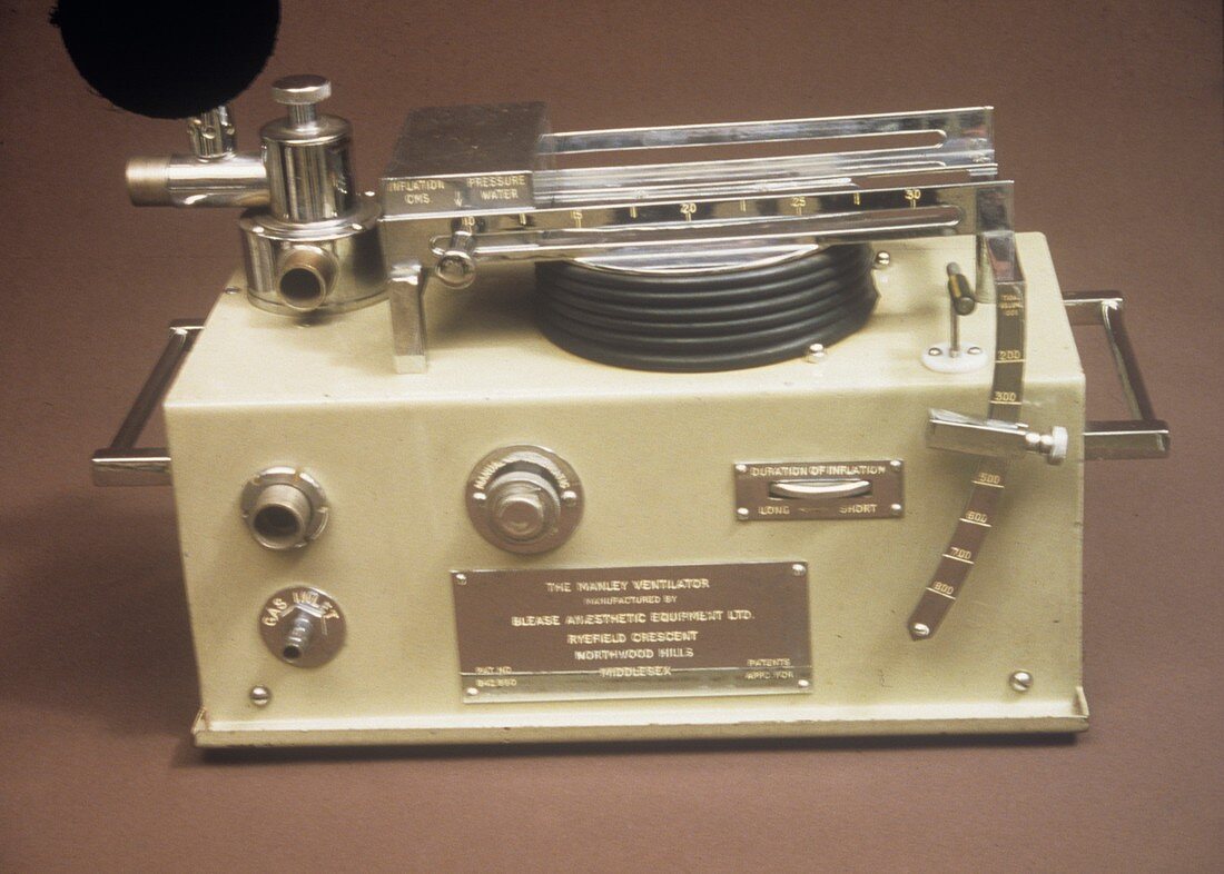 Medical ventilator,mid-20th century