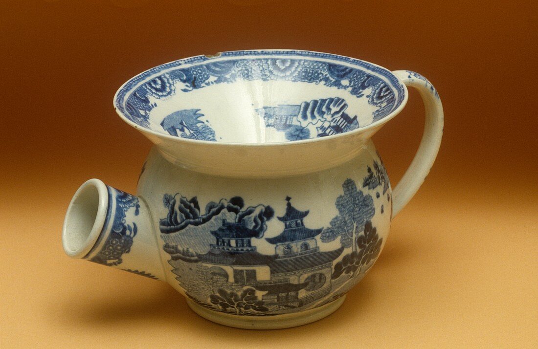 Ceramic spittoon,circa 1830