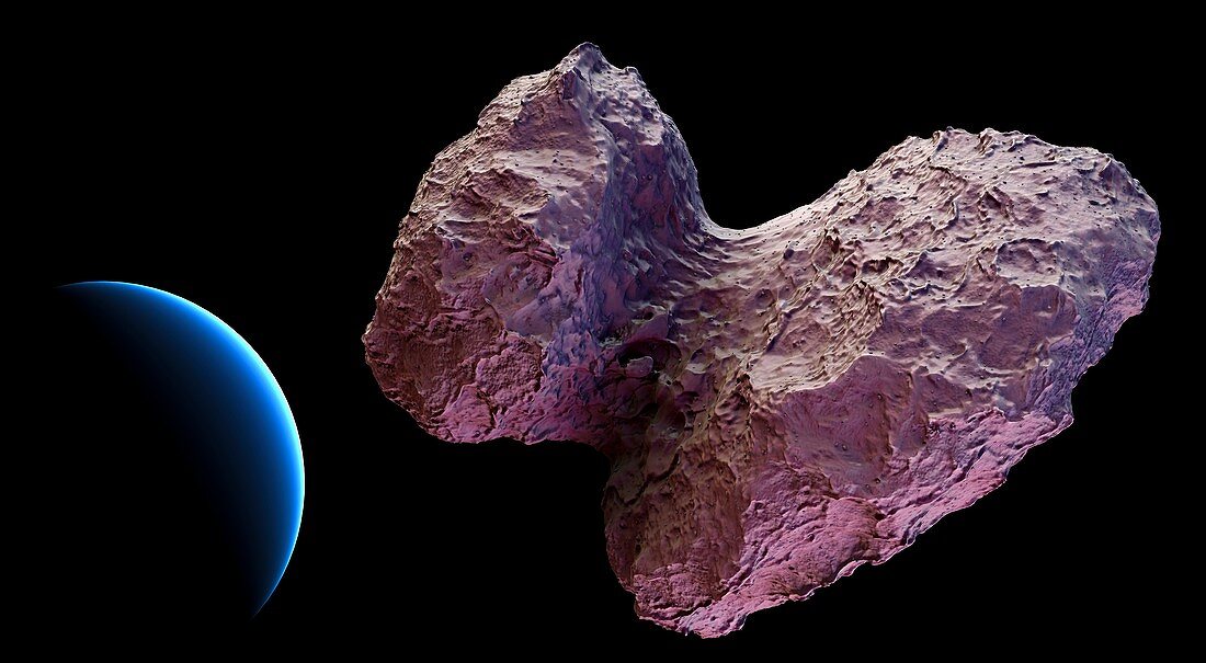 Comet Churyumov-Gerasimenko,illustration