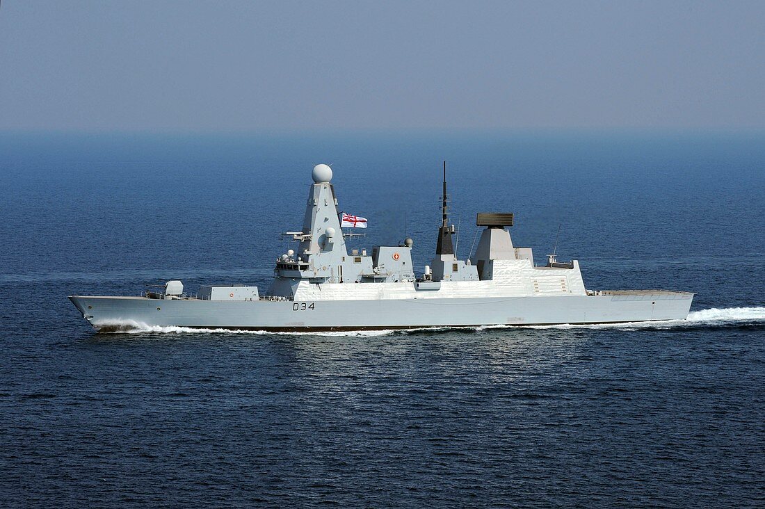 HMS Diamond at sea