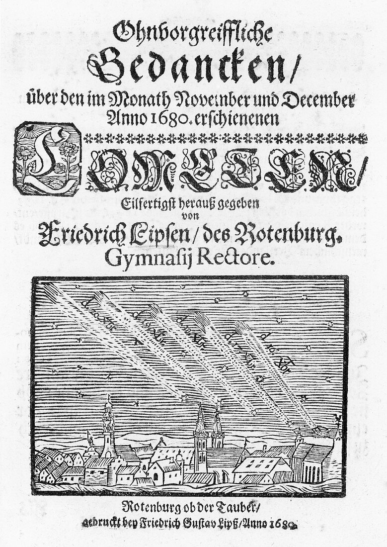 German book on the comet of 1680