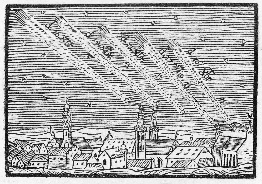 Comet of 1680,historical illustration