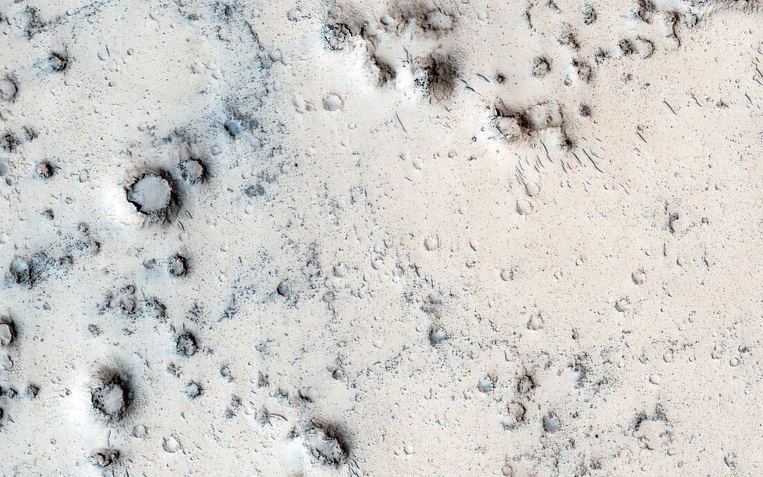 Craters on Mars,MRO image