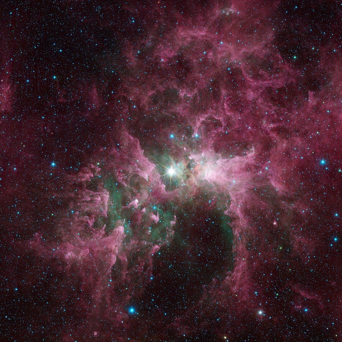 Carina nebula,space telescope image