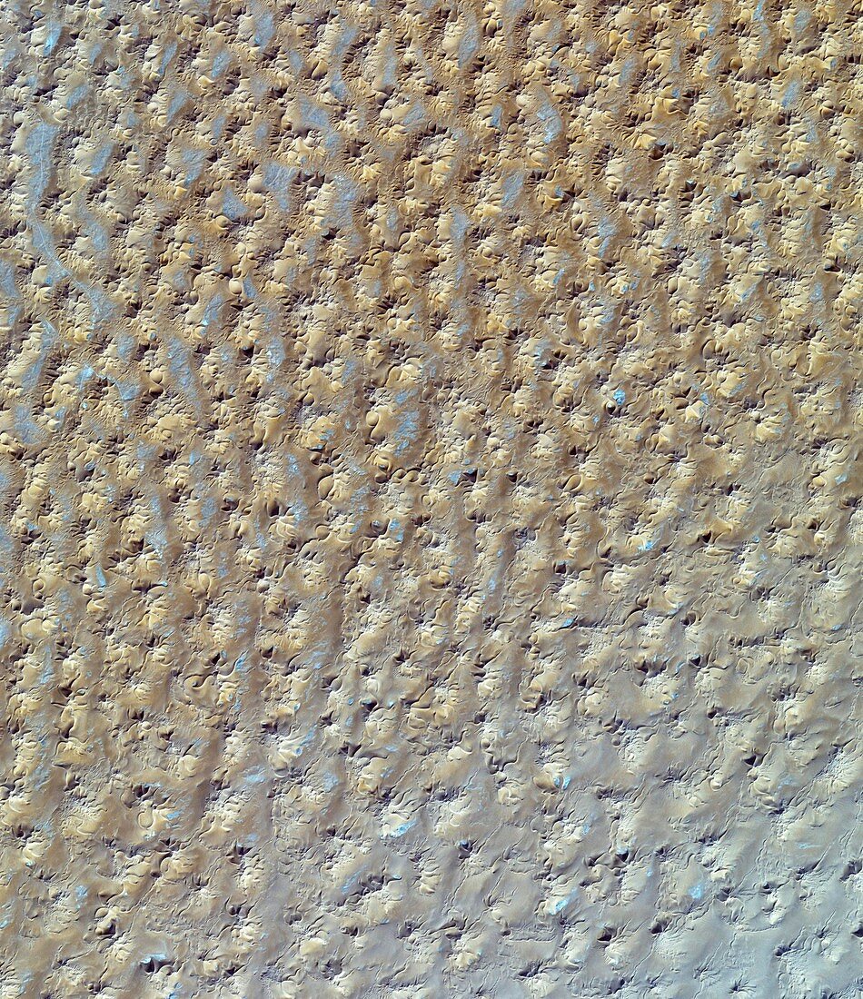 Star dunes,satellite image