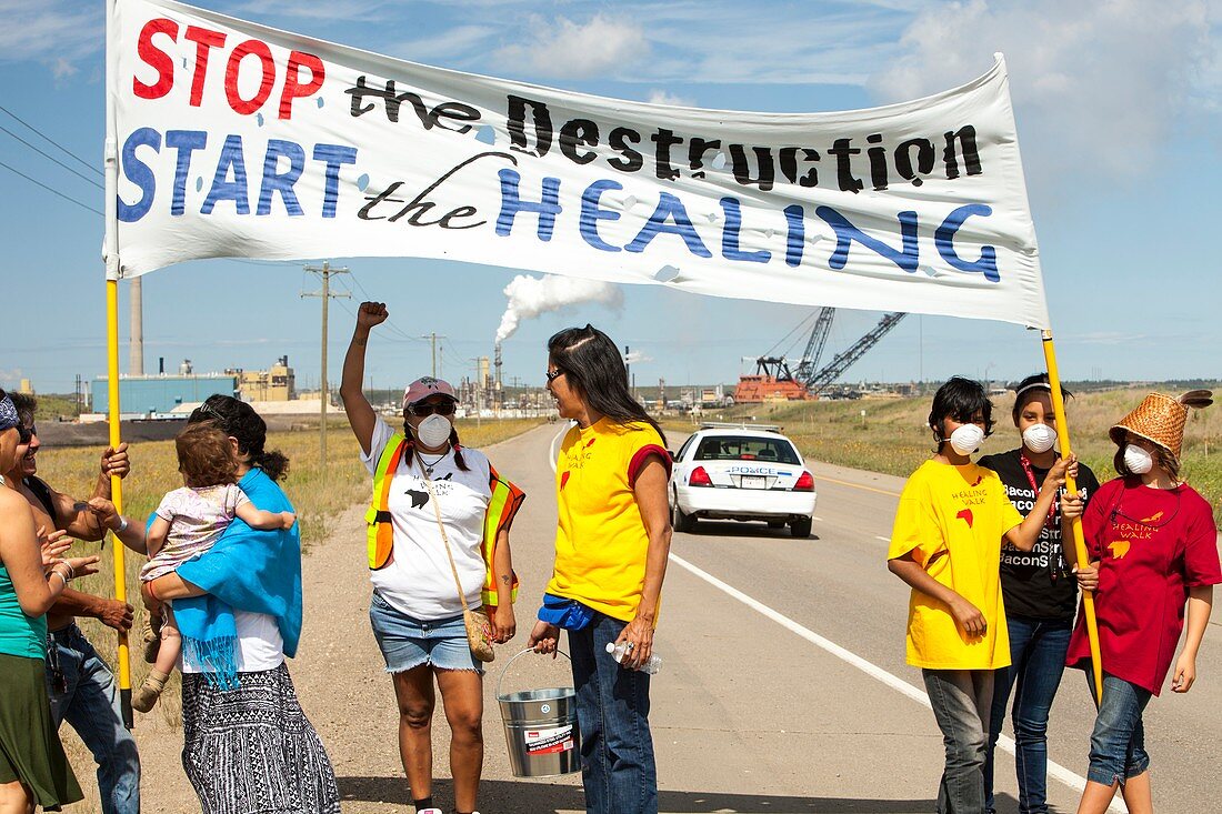 First Nation protest the tar sands