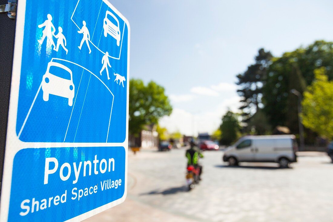 Shared space in Poynton,UK