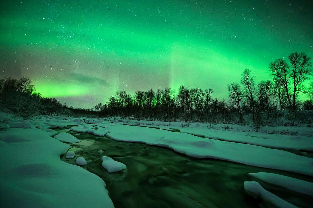 Aurora borealis,Sweden