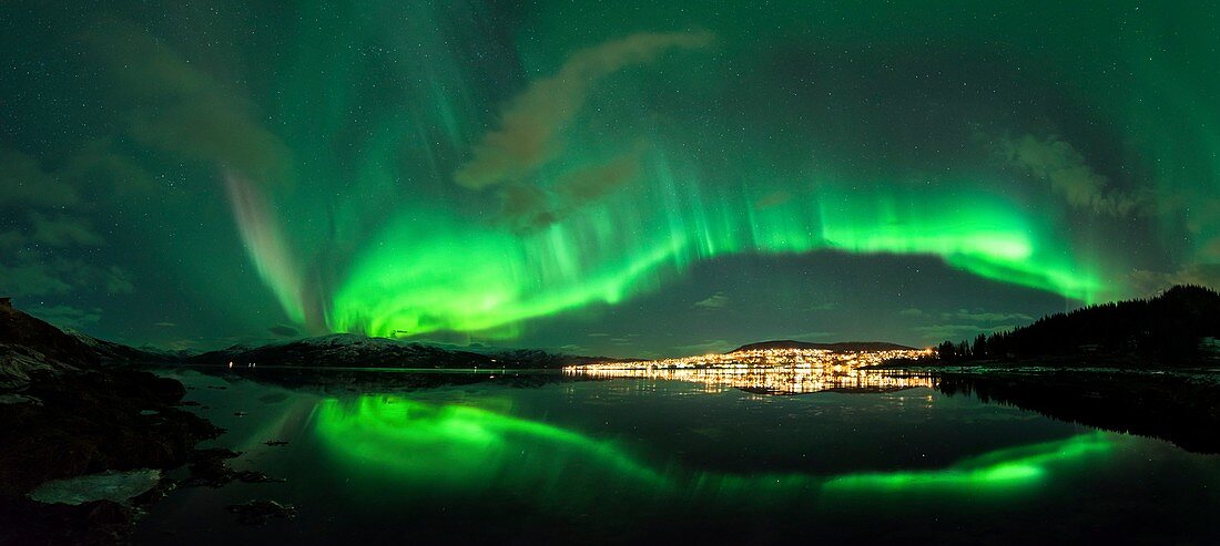 Aurora borealis,Norway