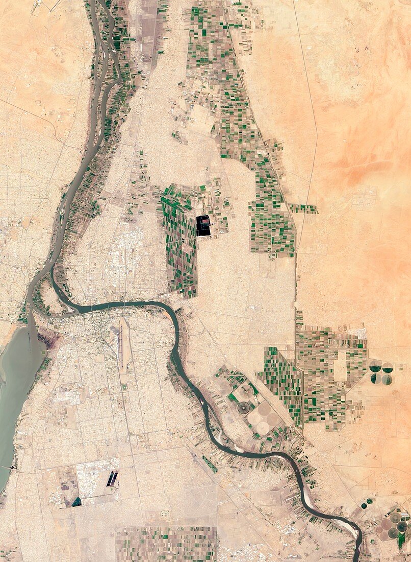 Khartoum,Sudan,satellite image