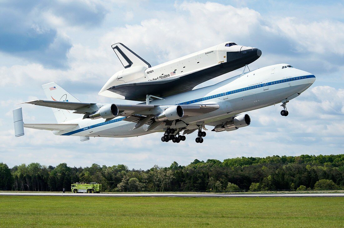 Space Shuttle Enterprise piggyback flight