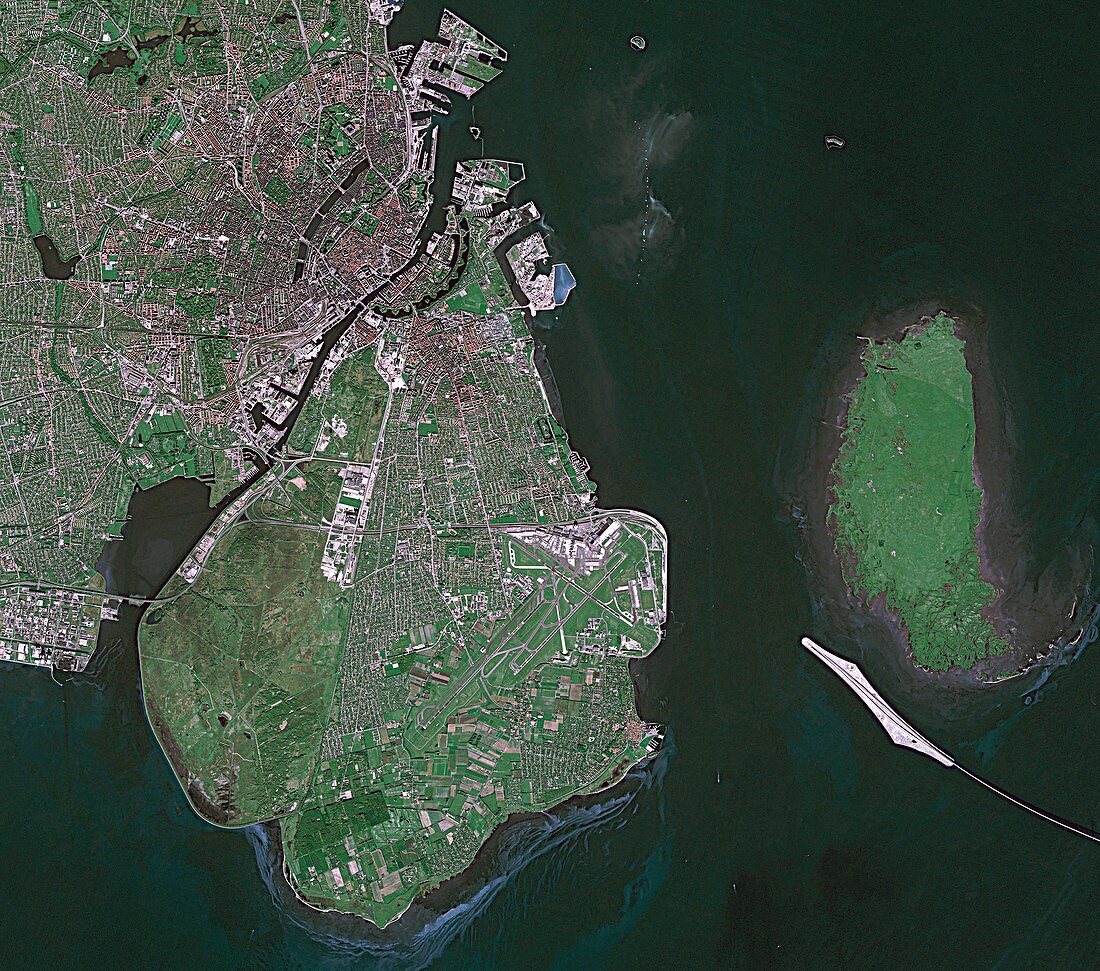Copenhagen,Denmark,satellite image