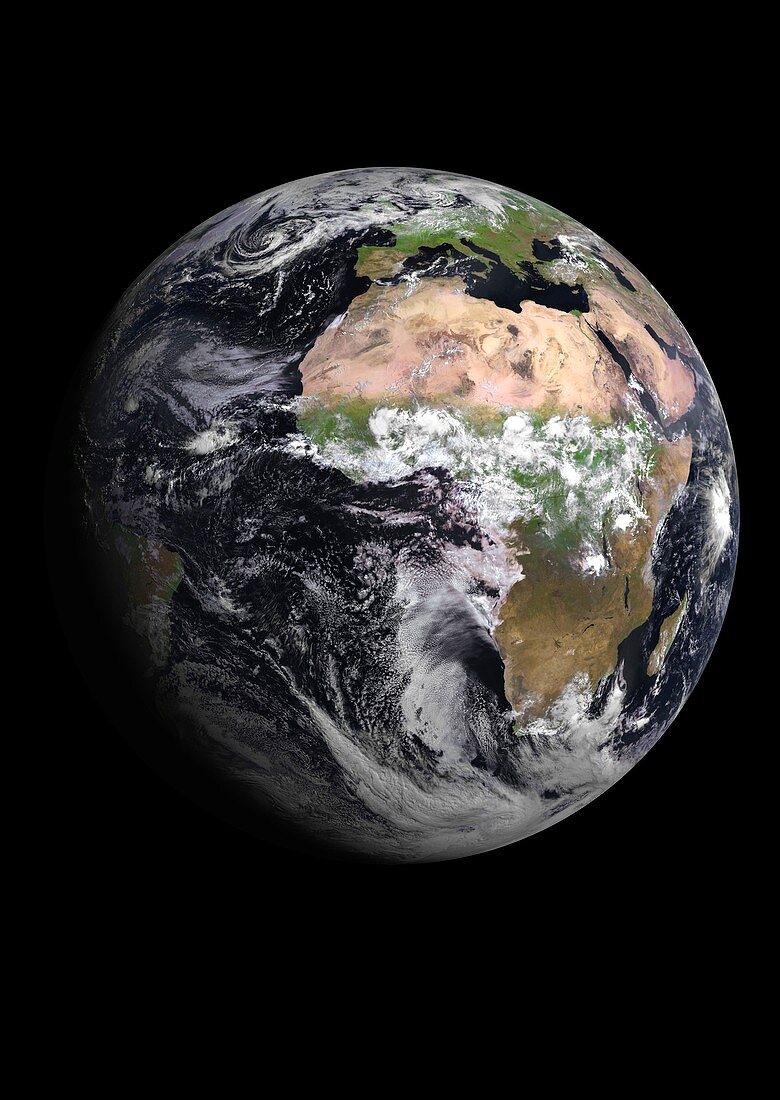 Earth,first Meteosat-10 satellite image